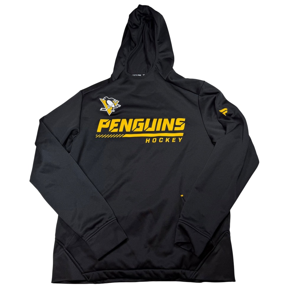 Fanatics Pittsburgh Penguins Authentic‎ Pro Hockey Hoodie Mens Medium Black NHL